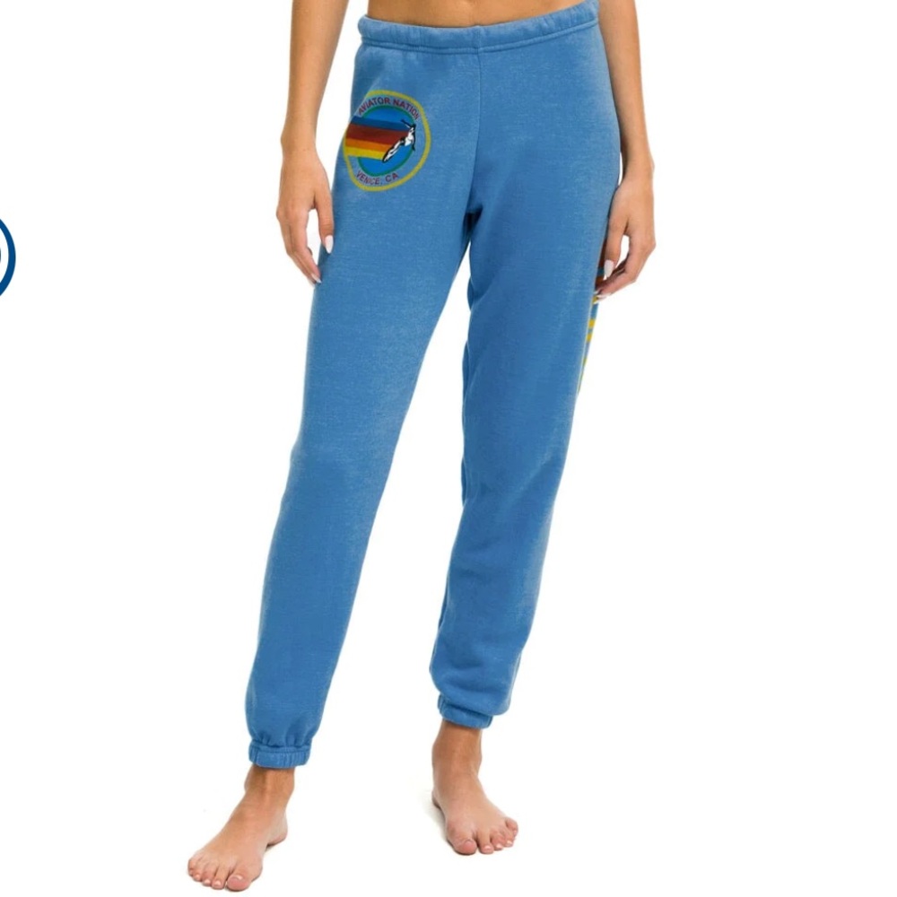 AVIATOR NATION BLUE SWEATPANTS